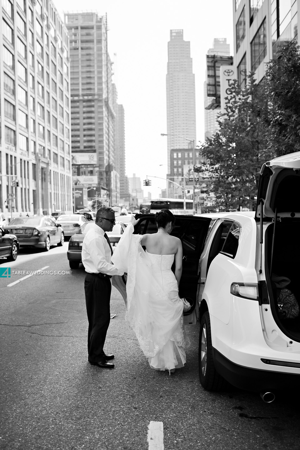 ink48 hotel nyc wedding demetrios gown