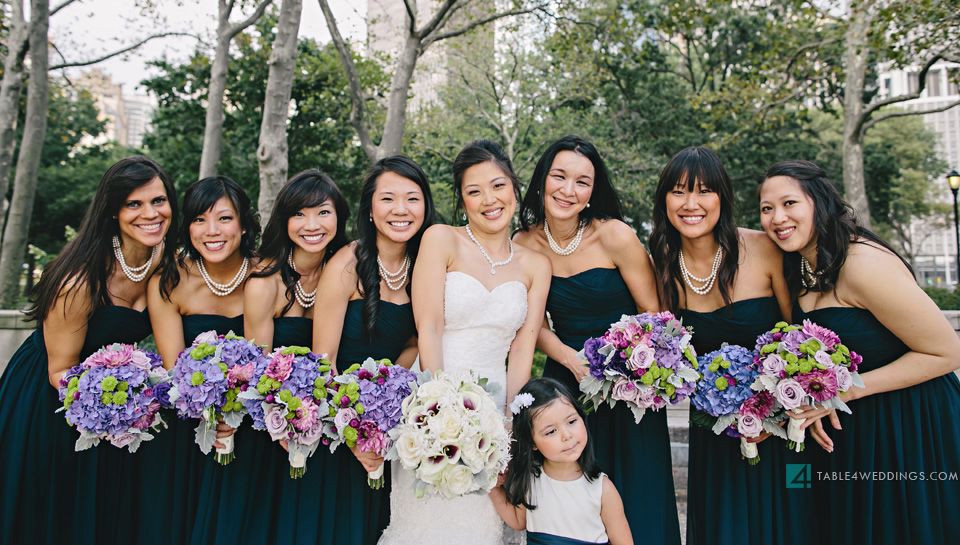 battery park nyc groomsmen bridesmaids photo