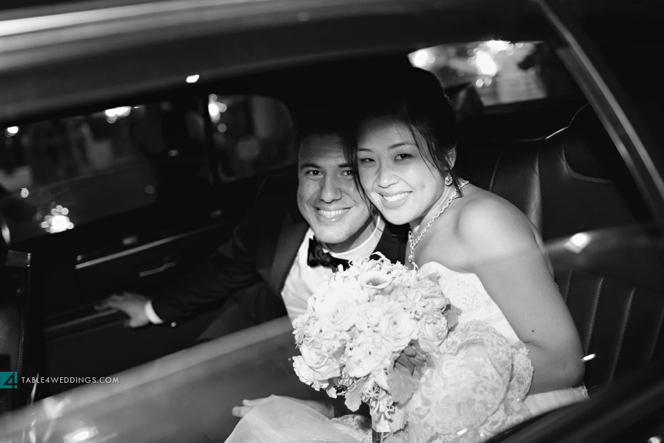 battery gardens new york wedding send off limo photo