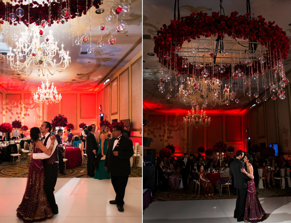flash vs no flash at wedding reception