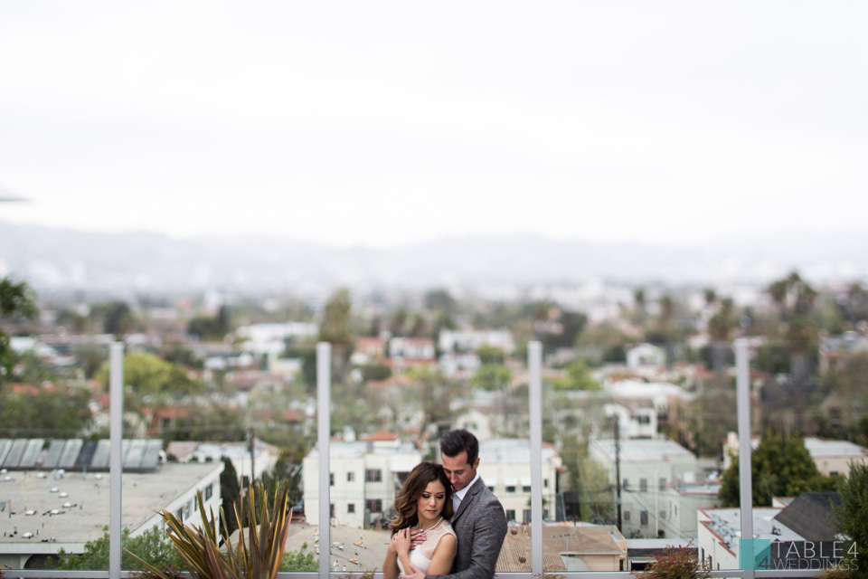 downtown la hotel wilshire engagement photos for janet and dustin