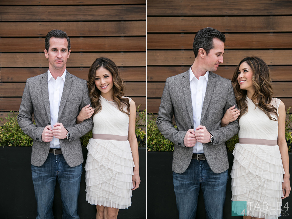 downtown la hotel wilshire engagement photos for janet and dustin