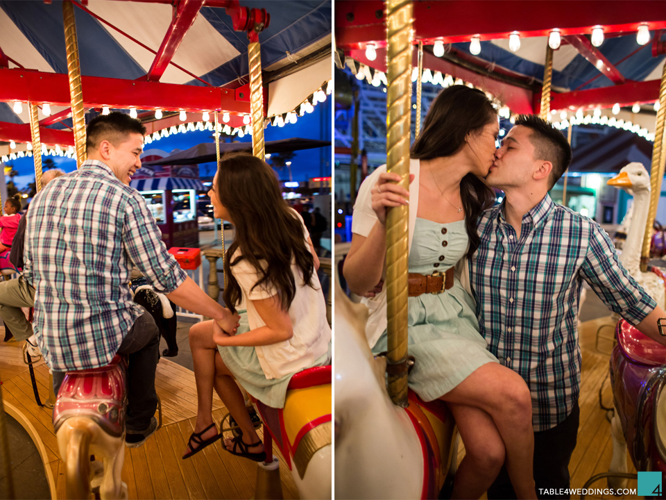 belmont park san diego carnival games engagement photo by wedding photographer jason huang table4 weddings