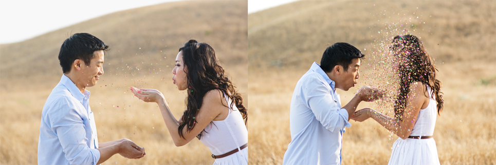 riley wilderness park engagement photo, southern california wedding, confetti engagement