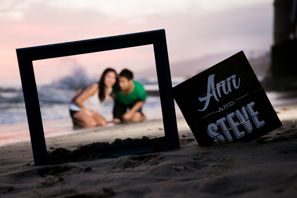 laguna beach sunset waves engagement photo, sexy southern california wedding photographer jason huang