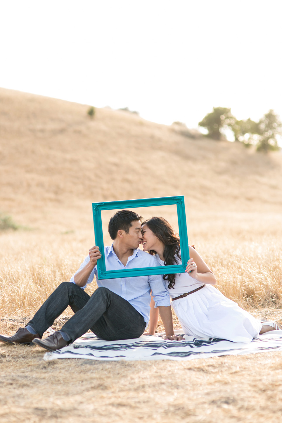riley wilderness park engagement photo, southern california wedding, picture frame engagement