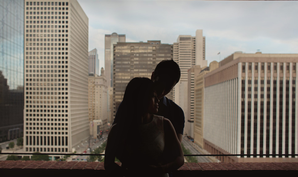 downtown dallas engagement photo valentina and eric by Jason Huang, Table4.