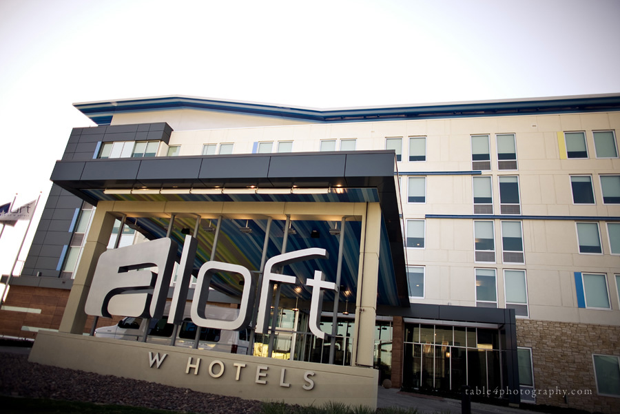 aloft hotel dallas wedding picture