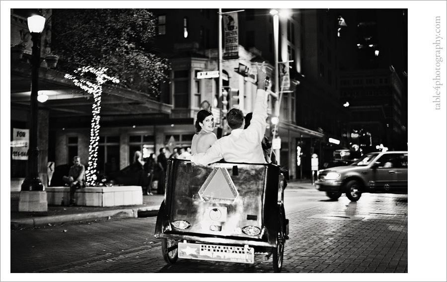 sheraton gunther hotel in san antonio, tx wedding image, pedicab image