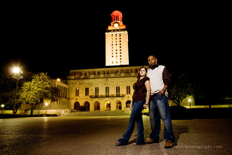 ut tower engagement picture