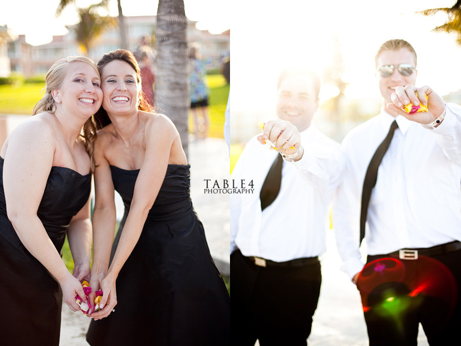 moon palace, cancun, mexico wedding images, beach wedding party picture