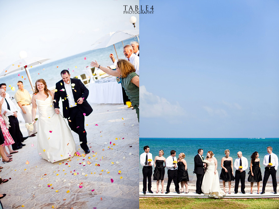 moon palace, cancun, mexico wedding images, beach wedding party picture