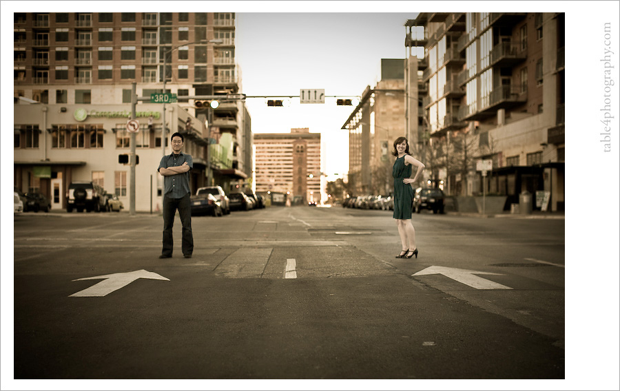 austin tx engagement photos, downtown, dancing