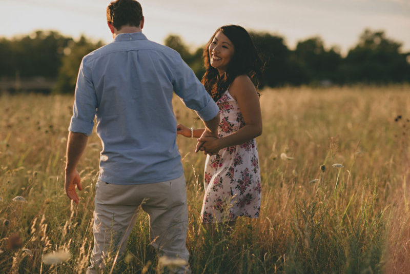 dallas whiterock lake engagement photo