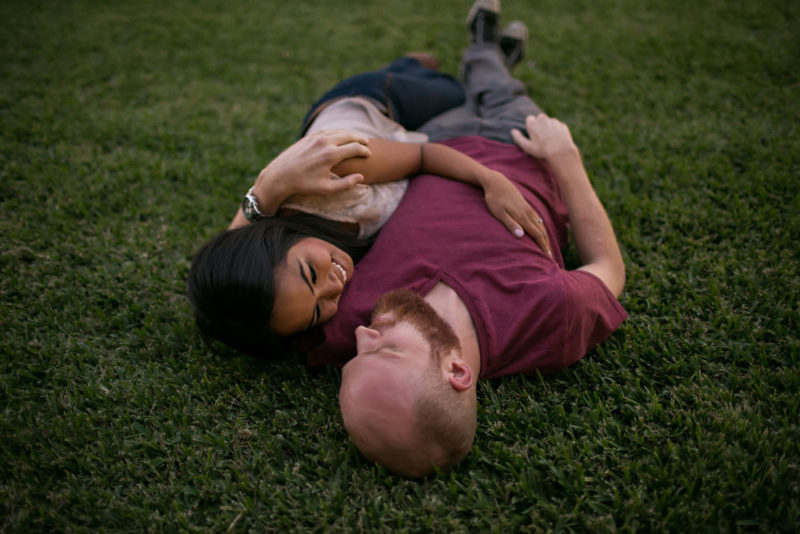 downtown dallas engagement photo